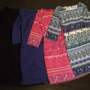 COMBO Four Old Navy Shift Dresses Size Medium